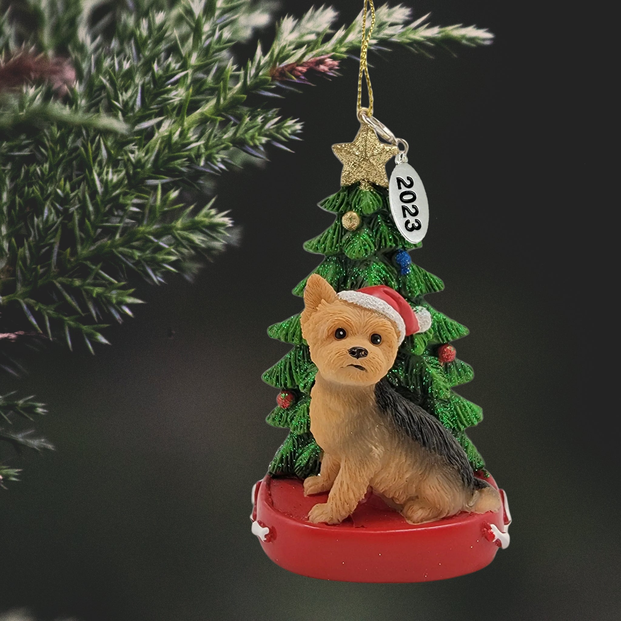 Yorkie Dog Ornament
