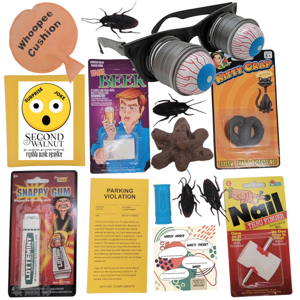 Practical Joke Gifts Pranks and Gags Funny Bone Pranks Master 15 P Second Walnut