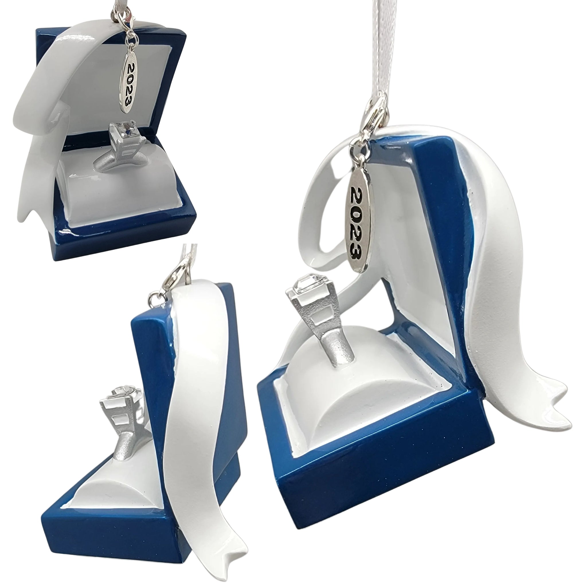 Diamond Ring Box Engagement Ornament