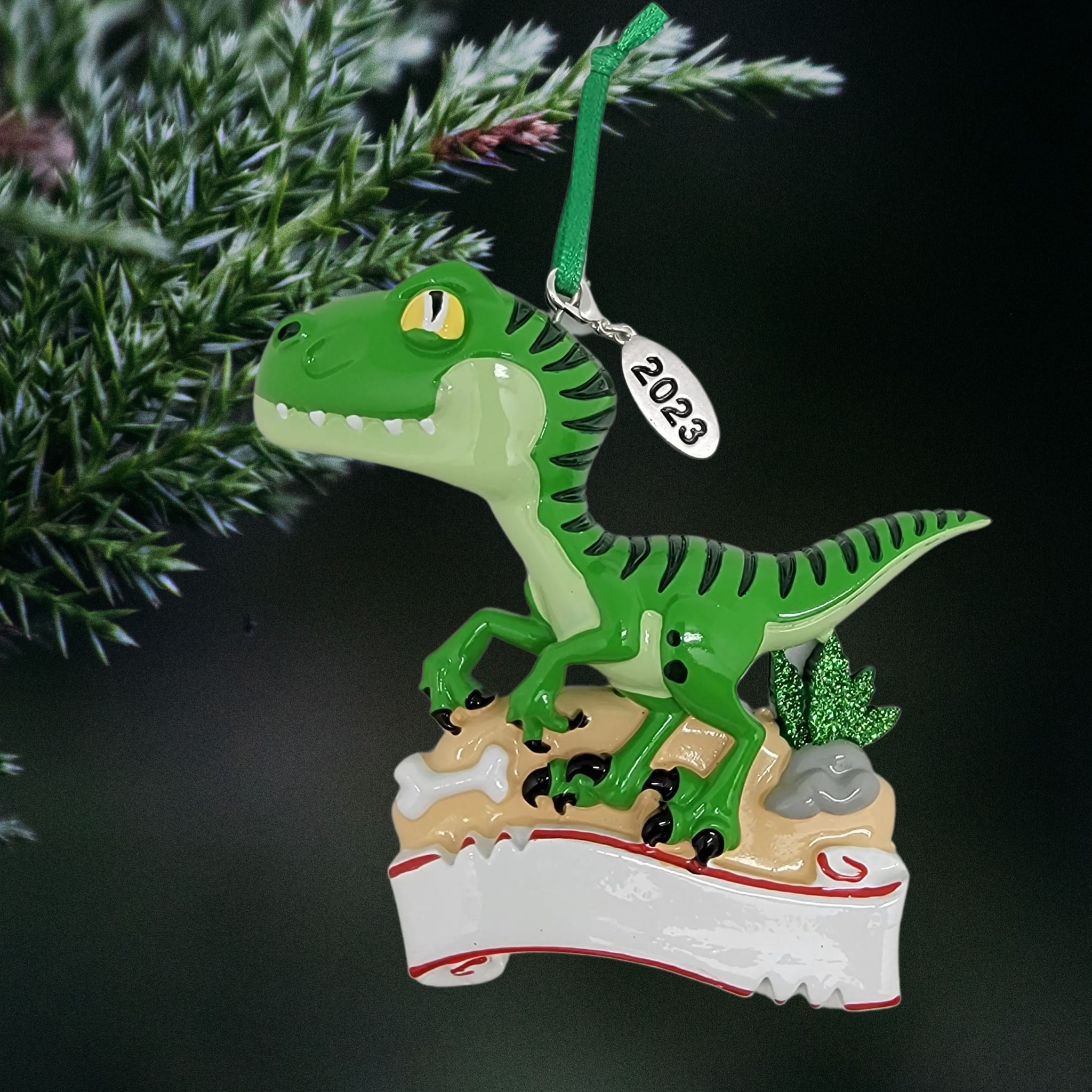 Dinosaur Velociraptor Ornament