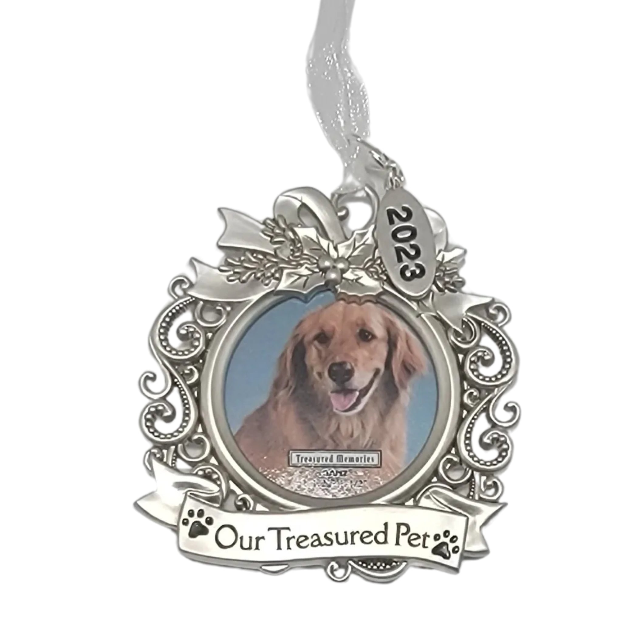 Pet Memorial Photo Frame Ornament - Our Treasured Pet