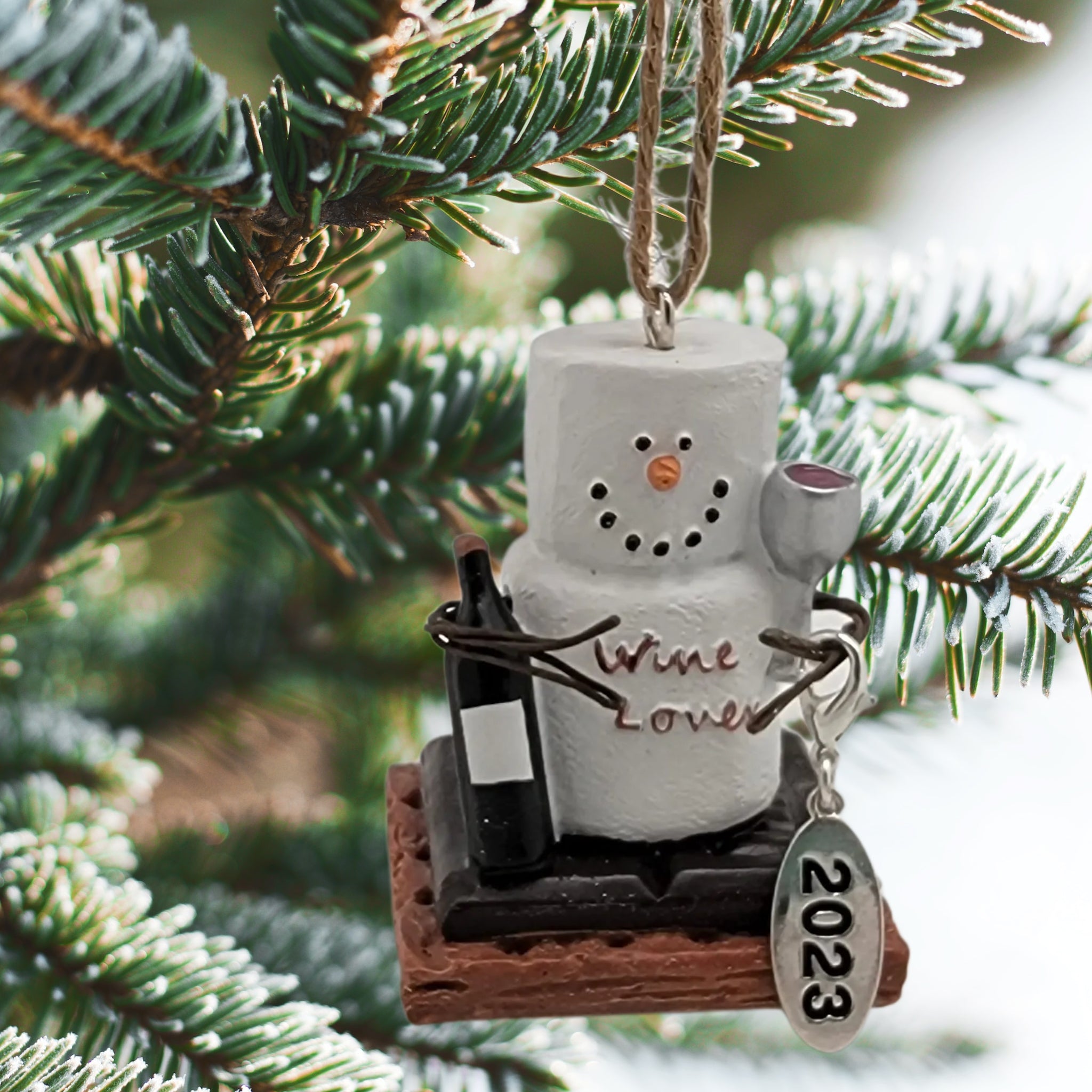Smores Wine Lover Ornament