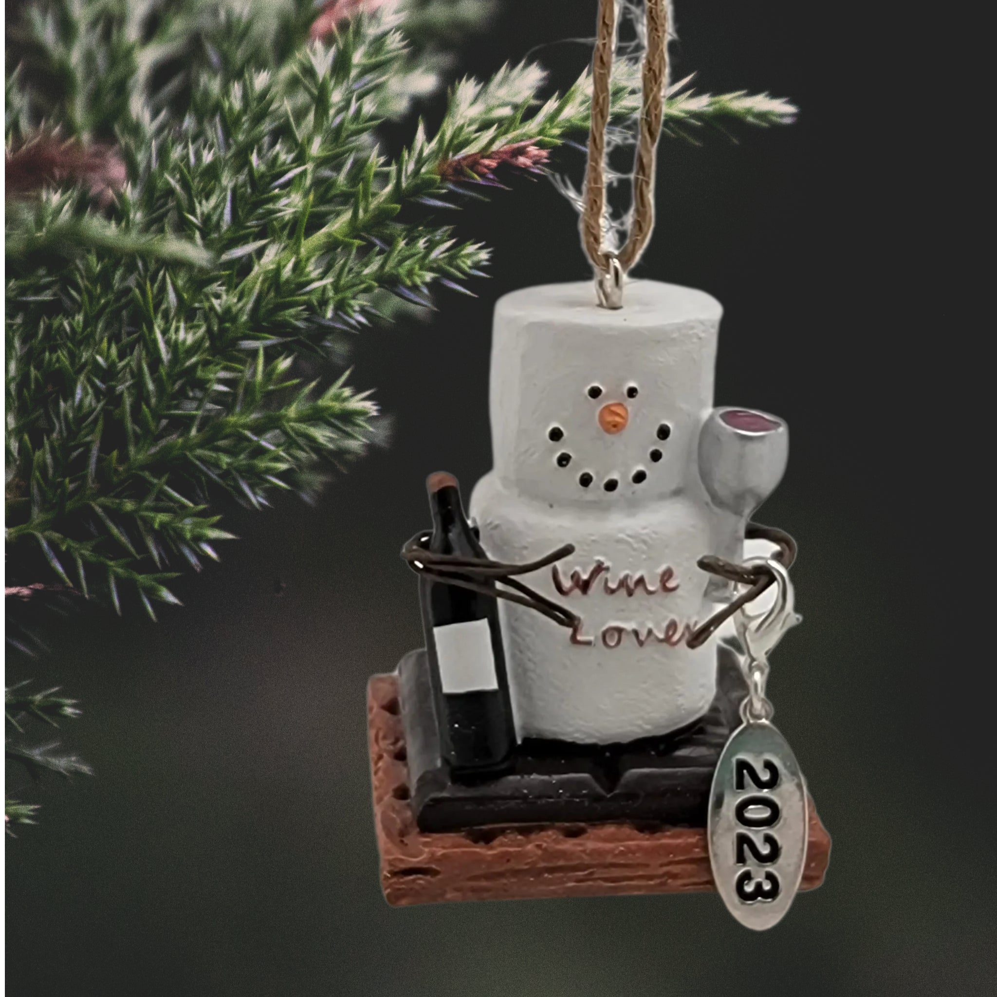 Smores Wine Lover Ornament