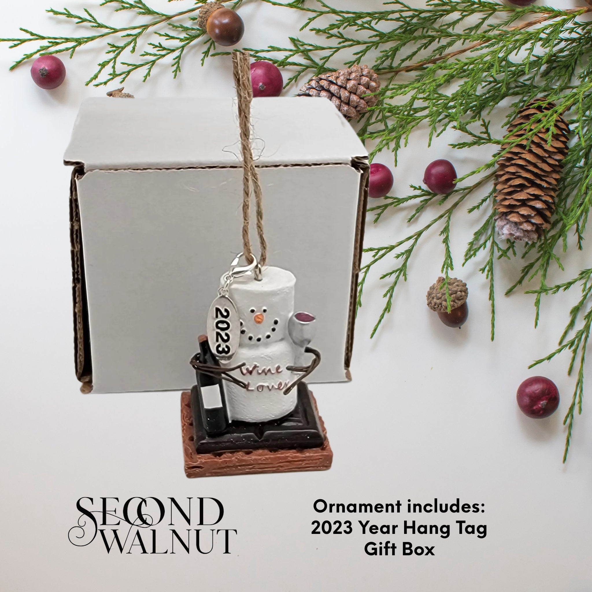 Smores Wine Lover Ornament