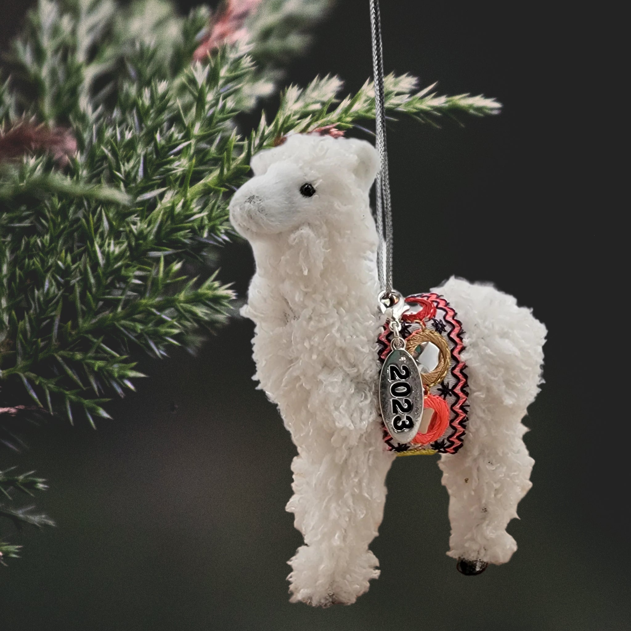 Llama Ornament - Furry Llama Gift